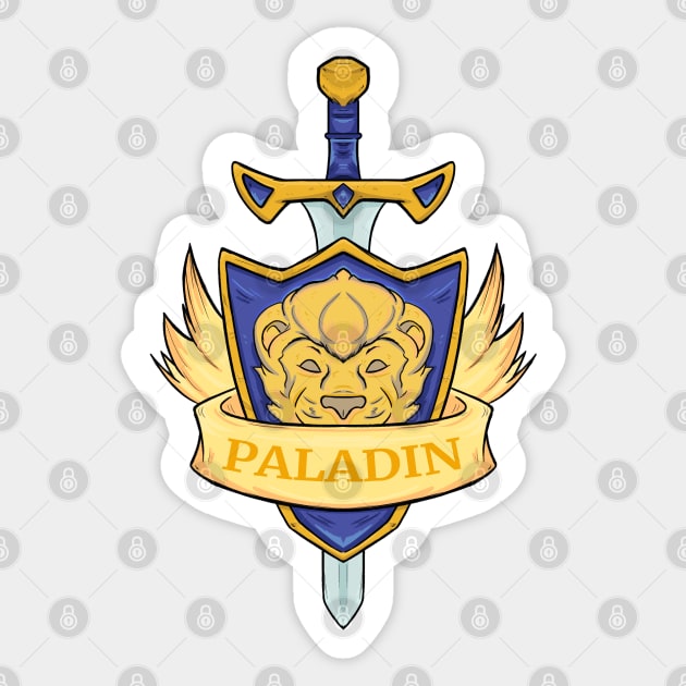 Paladin Sticker by DnDoggos